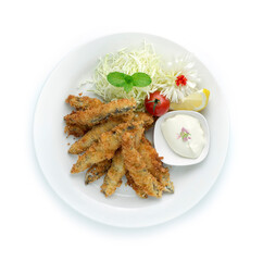 ShaShimo Deep Fried (Egg Fish Fried) Served Cream