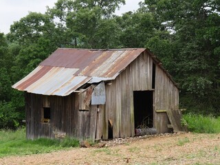 Dilapidated structure in a farmhouse
