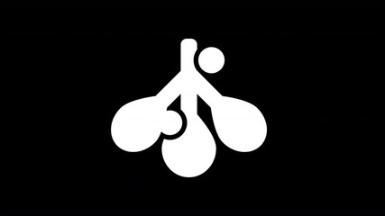 From the Glitch effect arises mistletoe symbol. Then the TV turns off. Alpha channel Premultiplied - Matted with color black - Powered by Adobe