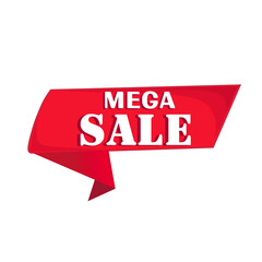Mega discount. Modern advertising template best, special offer. Deal, sale, sale of goods at a reduced price.
Graphic element for business template,
flat design, vector image.