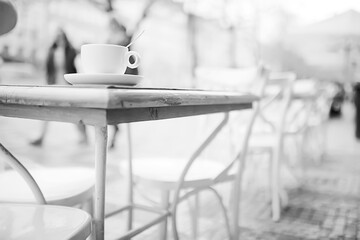 blurred background in restaurant interior / serving and details in blurred bokeh background, concept catering, restaurant modern