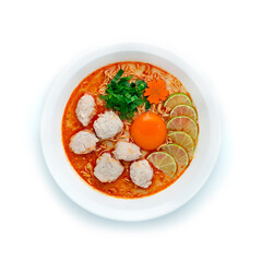 Instant Noodles with Tom Yum Soup Creamy Spicy