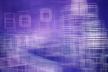 blurred abstract / blue violet gradient background square bokeh, beautiful technological modern background, blurred lines abstract gray
