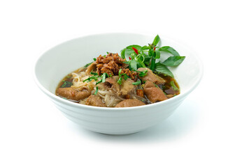 Rice Noodles Beef Soup with Beef Intestine Braised