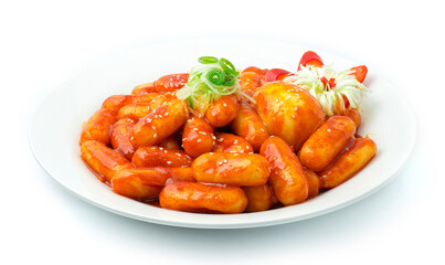 Tteokbokki Spicy Rice Cake with Egg Sprinkle White Sesame