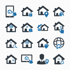 Real estate icons set 02. Purchase and sale of housing icons