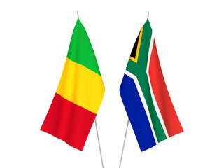 Republic of South Africa and Mali flags