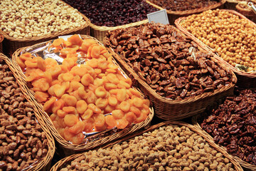 Dry fruits and on the market