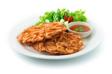 Fried Freshwater Shrimps Crispy Fried Thai Food