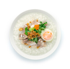 Rice Porridge with Pork Cartilage or Soft Spareribs Pork
