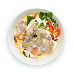 Chicken Coconut Soup (Tom Kha Gai) Thai Food