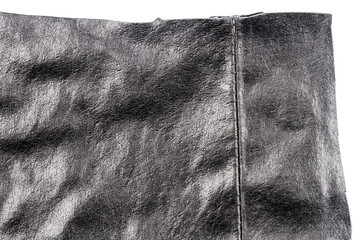 Piece of black leather