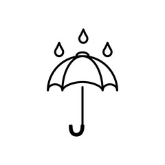 Umbrella Icon Vector Symbol Design Illustration