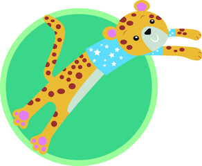 Animal vector suitable for children imagination - cheetah