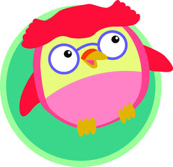 Animal vector suitable for children imagination - owl