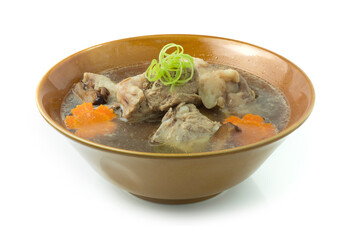 Bone Pork Soup with Shitake Mushrooms and Carrot