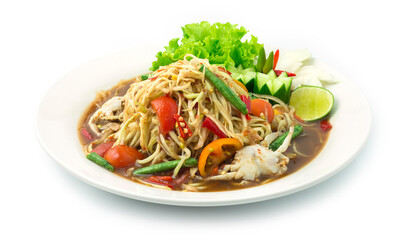 Papaya Spicy Salad with Pickle Fish Sauce  Small BlueCrabs