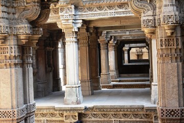 Adalaj Stepwell is a stepwell located in the village of Adalaj. It was built in 1498 in the memory of Rana Veer Singh (the Vaghela dynasty of Dandai Des), by his wife Queen Rudradevi