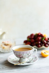 tea party in a bright kitchen