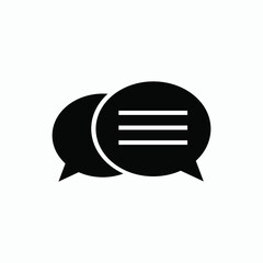 talk ballon icon vector