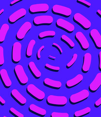 Violet spiral lines abstract background.