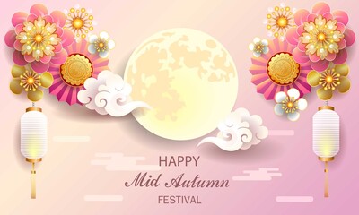 Mid autumn festival / Chinese festival / Vector illustration.