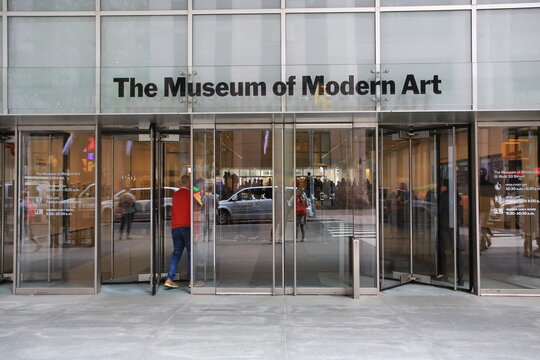 NEW YORK OCT 13:the modern art museum (MOMA) in New York on 13 October 2016.  MoMa.it is an art museum located in Midtown Manhattan in New York City, one of famous museum in nyc