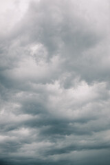 Fototapeta premium View of the stormy clouds in the sky