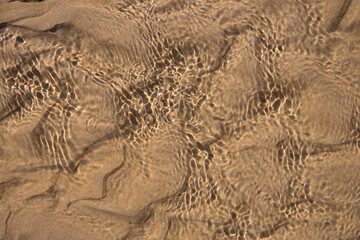 
sandy shallow water at sea, sandy bottom