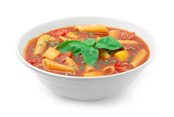 Pasta Soup Penne Style in Tomato Sauce