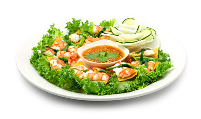 Shrimps Bite Salad (Goi Tom) Traditional Vietnamese Food