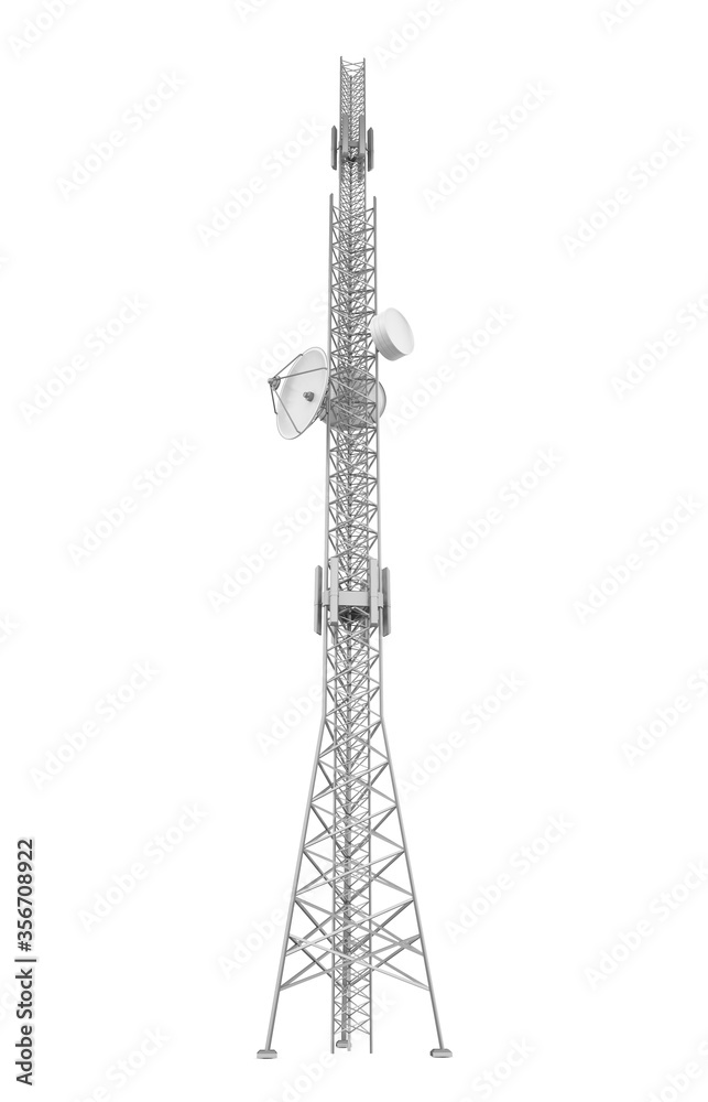 Wall mural Communication Tower Isolated