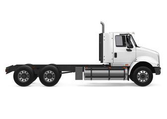 Semi-trailer Truck Isolated