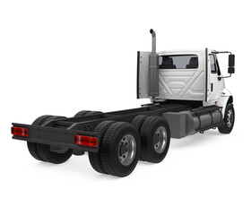 Semi-trailer Truck Isolated