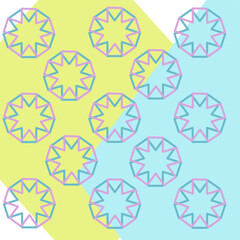 seamless pattern with infinity colorful flowers