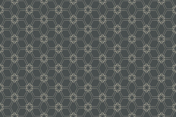 Fototapeta premium Geometric pattern. Classic retro fashion stripes texture. Traditional asian ornament illustration