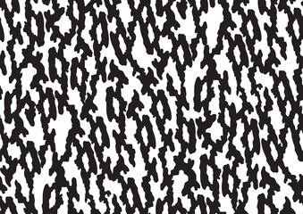Abstract styled snake scales animal skin seamless pattern design. Black and white seamless camouflage background