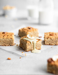 Gluten free and vegan blondie 