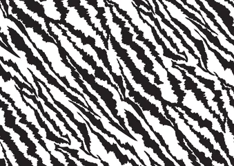 Deurstickers Dierenhuid Abstract gestileerd dierenhuid tijger naadloos patroonontwerp.