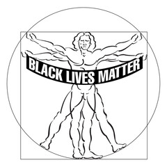 Even vitruvian man is disturbed with the systematic killing by black men in America. For print or web 