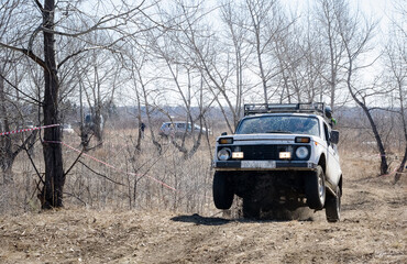 Plakat Russian jeep off-road