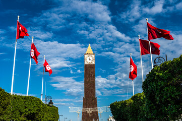 Tunisia. Tunis. Place of the revolution of January 14, 2011