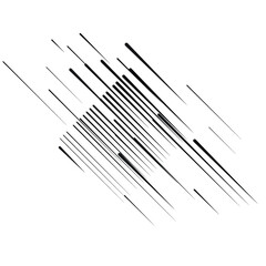 Speed Lines in triangle Form . Vector Illustration .Technology  Logo . Design element . Abstract Geometric shape .