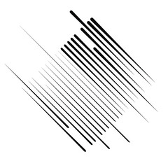 Speed Lines  . Vector Illustration .Technology  Logo . Design element . Abstract Geometric shape .