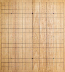 wooden bamboo weiqi game board - made from wood (wei qi, baduk, goban, igo is strategy board game)