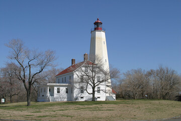 Fototapeta na wymiar Sandy Hook Lighthouse, NJ