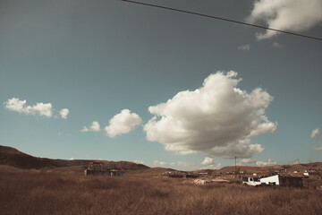 clouds over the mountain