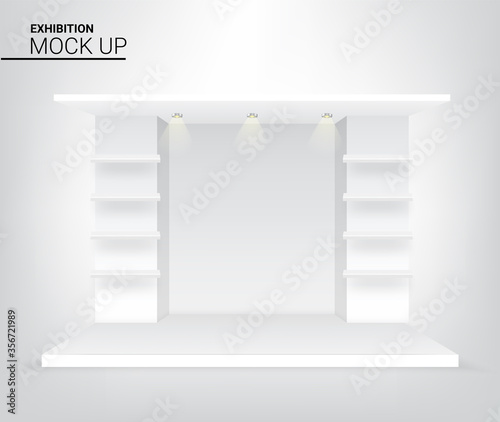 Download 3d Graphic Mock Up Realistic Stage Podium For Advertising Concert Or Presentation Background Illustration Vector Event And Exhibition Concept Design Wall Mural Pilawan