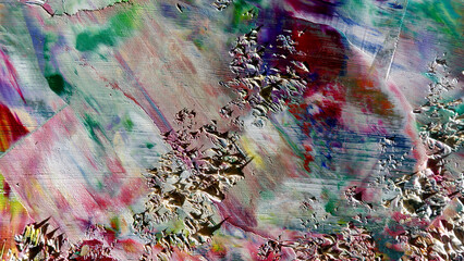 Colorful abstract background wallpaper. Modern motif visual art.  Mixtures of oil paint. Trendy...