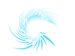 Fototapeta na wymiar Speed Lines in arrow Form . Vector Illustration .Technology Logo . Design element . Abstract Geometric shape . 